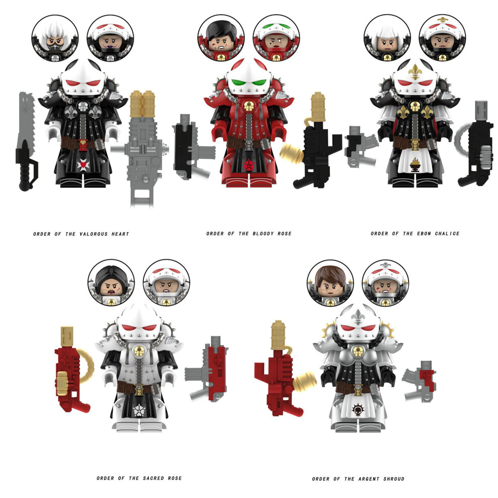 Bonxaif 5Pcs Angels Of Death Order Of The Ebon Chalice Minifigures Kids Toys Uk Priority Delivery