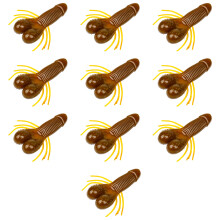 10lots realistisch zacht plastic aas, langzaam-KleurE 5cm
