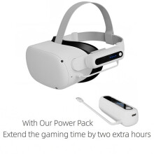 For Meta Quest 2/3/3S Power Bank 5000mAh External Battery 2 Pack Extended Playlife Fully Compatible VR Headset Accessory