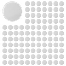 500 St 21 mm Runda Genomskinliga Plastmynthållare Kapslar LåDaförvaring Genomskinliga Runda Displayer Mynthållare