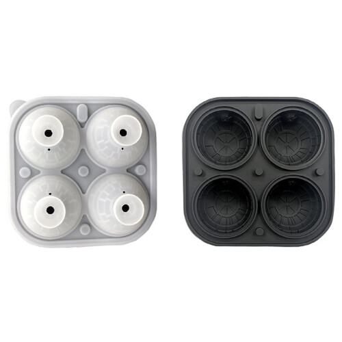 Forma de Gelo Esférica de Silicone 3D de 2,2" para Uísque, Bourbon e Cola