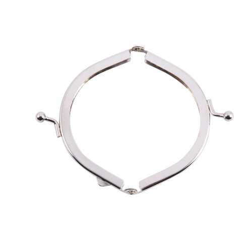 15 Metal Frames Snap Clasp Arch Pattern Coin Style Purse Silver 1