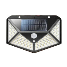 Solarleuchten für Den AußEnbereich, 100 LEDs, Solarleuchten für Den AußEnbereich, Wasserdicht, Bewegungssensor, 3 Beleuchtungsmodi