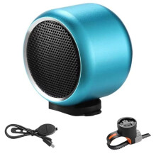 Draagbare Fietsluidspreker, Kleine, Draadloze Reisluidspreker, Waterdichte Stereo-Fietsluidspreker, Luid Geluid, Doucheblauw