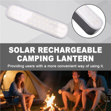 Lanterne de Camping Solaire Rechargeable 3600 MAh, Batterie Externe, 3 Modes D'Éclairage, Lampe de Travail Puissante pour Tente, Garage.