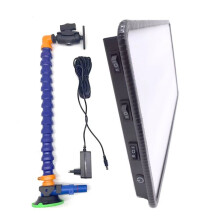 Neue 3-Streifen-PDR-Lampe mit 6 Farberkennung und 3-Zoll-Saugnapfhalterung für Auto-Dellenreparaturwerkzeug, EU-Stecker