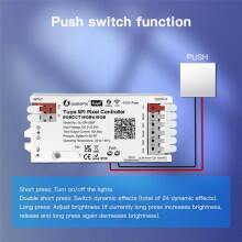 GLEDOPTO Tuya SPI Colorful Light Strip Controller Zigbee+2.4GRF Dimming Color RGBCW Five-in-One