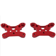 Upgrade Kit for SCY1/16 RC Car - 6061 Aluminum Front and Rear Brackets with Red Finish, Enhanced Performance Accessories