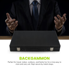 Backgammon Set - Classic 14.75 Inch Backgammon Sets for Adults Board Game for Antique Backgammon Set Set Family Game Set