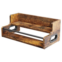 Liquor Bottle Display Shelf, Coffee Syrup Rack Organizer, 2 Step Countertop Liquor Wine Rack, Bar,Liquor Cabinet