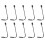 10X Professional Dynamic DJ Microphone for Mixer Dedicated Disc Shouting Microfone KTV Bar Gooseneck DJ Mic 1