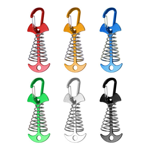 6pack Wind Resistant Stakes Portables Tent Pegs Multifunctional