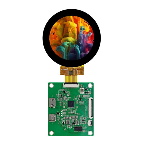 Modulo Schermo Circolare MIPI  TFT LCD con Scheda Driver Compatibile  per Raspberry Pi 5/4B da 2,1 Pollici 1