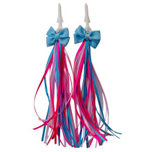 Glands de guidon de vélo en plastique coloré,-bleu rose
