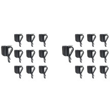 20 Pezzi di Clip per Borsa da Su Supporto per Morsetto per Putter Organizer Nel Plastica Resistente Nera con Clip da Accessori per Il