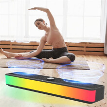 Soundbar RGB para TV com , Som Surround 360, Sistema de Áudio Home Theater, Alto-Falantes Estéreo HiFi para Reprodução de Música em TV e PC