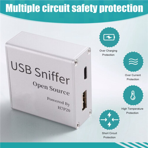 USB Protocol Analyzer 480M USB Sniffer Support Wireshark Open Source FPGA-Based