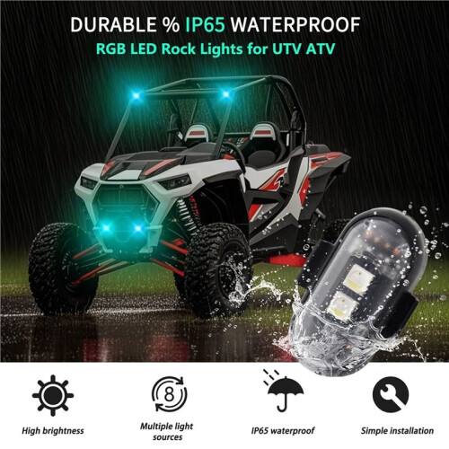6Pcs Wireless LED Strobe Light for Drone Helicopters Motorcycle Remote Control Warning Light Indicator Light USB Charge 1