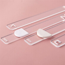 10Pc/Set Clay Ruler Acrylic Soft Pottery Polymer Clay Thickness Ruler Roller Guide Rail DIY Earrings Jewelry Making Tool