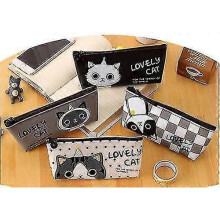 Shxx Saytay Set Of 4 - Adoarable Cat Style Memories Pastorable Pencil Case Coin Makeup Bag Purse Case St-001 Xq-bd202