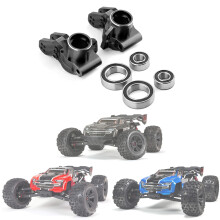 Metall HinterradnabenträGer Achsschenkel für 1/8 Arrma KRATON Outcast BLX 6S V5 RC Car Upgrades Teile ZubehöR,Schwarz