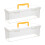 Superviseur d'articles en plastique à double compartiment-Jaune 1