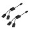 2X Micro-USB Host Cable,Micro-USB Male to 2X Type A Dual USB Female OTG Adapter Converter Hub for Android Tablet Black 1