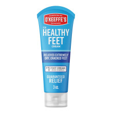 O'Keeffe's for Healthy Feet Foot Cream - 3 oz Travel Size Tube (1 Pack) - Guaranteed Relief for Extremely Cracked, Dry Feet, Repairing Skincare
