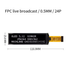 3.12 Inch OLED Display Screen Module 1311 Chip High-Definition Contrast Low Power Consumption No Backlight SPI Serial