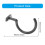 Two Piece Aluminum Wall Hook Set Designed For Pool Table-silver 4
