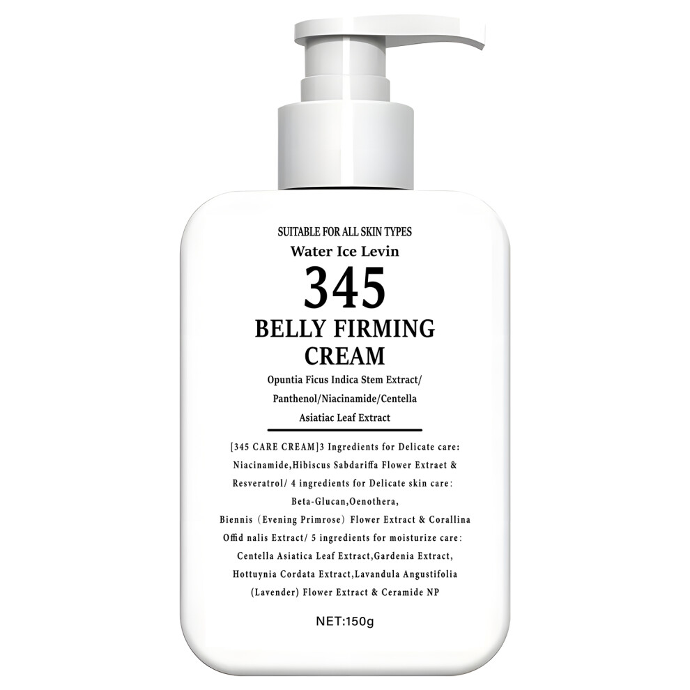 (1Pcs) 345 Belly Firming Cream Opuntia Stem Extract. Niacinamide Panthenol. Targets Crepey Skin. Tightens Firms. All Skin Types. 150g.