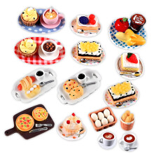 Gebak Plastic Dessert Display Poppenhuizen Accessoire-FF1