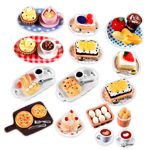 Gebak Plastic Dessert Display Poppenhuizen Accessoire-FF1