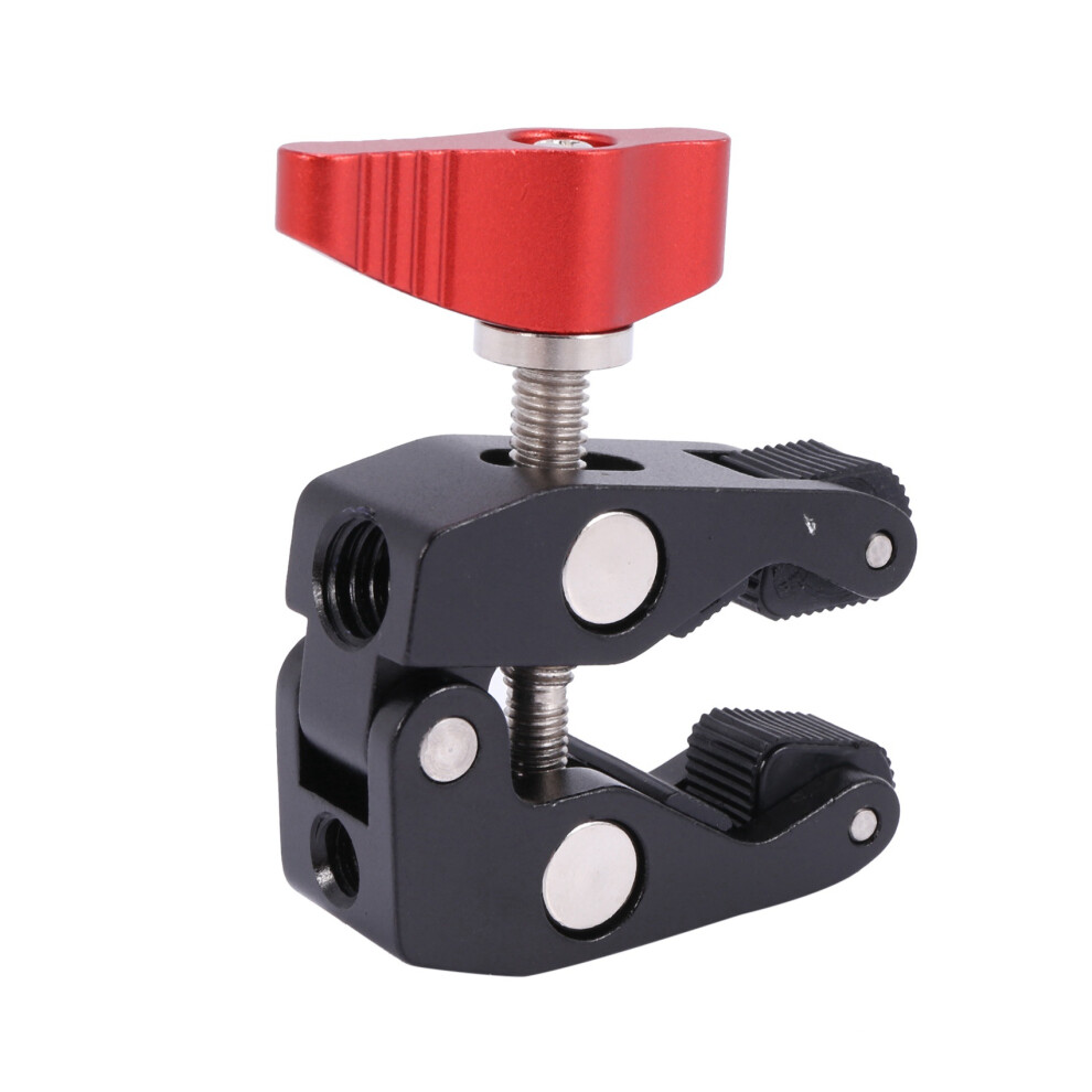 2X Slr Camera Magic Arm Double Hot Shoe Crab Claw Clip Universal Monitor Bracket Clamp Super Holder 4711174020997