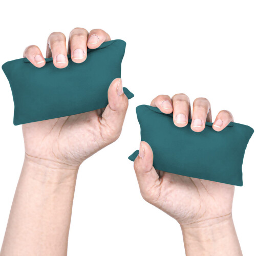 Pack Of 2 Soft Microfiber Hand Pillow Neck Supported And-Green