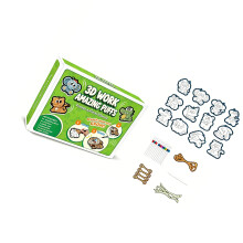 Sustainable 3D Printed Sponge Perfect For Kids Art-Green