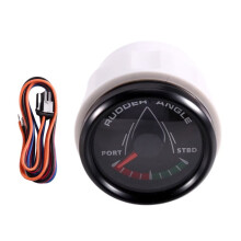 52mm 0-190ohm Waterproof Boat Marine Rudder Angle Indicator 8 Color Backlight for Car Truck 12V/24V