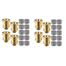 8 Teilige Schaumstoff Kanonen Düsen Düsen Spitzen und 20 Teiliger Schaumstoff Hersteller, Universelle 1,1 mm Gewinde Düse und Netz Filter