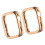2Pcs Cover for Watch Fit 5 Half Coverage Protector-Rose Gold 1