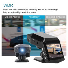 Cámara de Salpicadero HD 1080P para Coche, Grabadora de Vídeo de Conducción con Consola Central, DVR, Monitor de Aparcamiento y Tarjeta de 32 GB.