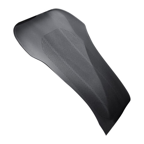 Housse de dossier de siège en cuir perforé, coussin de-Noir
