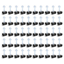 Screw Mounting Cables Fastener Clips Cable Management-Black