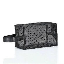 (Black-NO.5) 2025 Nylon Mesh Cosmetic Bag Zipper Heart Shaped Toiletry Organizer Makeup Bags Multifunctional Women Lipstick Key Coin Purse Pouch