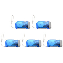 5X Torcia A Mano Torcia A Led Torcia Dinamo A Torcia A Led di Emergenza Dinamo A Casa Torcia Lampada