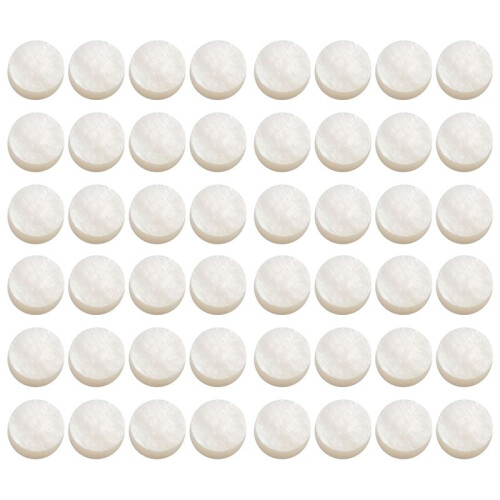 48 Mere Blanche de Perle Luthier Incrustation de Points Marqueur Lateral  6mm