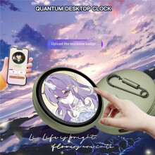 Anime Digital Pin - Touchscreen E-Ink Photo Frame W/ Video Playback, 7-Color LED, App Control