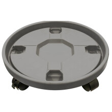 Bandeja para Maceta Redonda Gruesa , Soporte para Carrito Móvil para Maceta Pesada, Herramientas de Jardinería Portátiles y Prácticas, 36cm