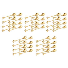 Eis Tee Rühr Löffel Retro Dessert Demitasse Espresso Löffel Besteck Küchen Geschirr 5 Set mit 40 Stücke