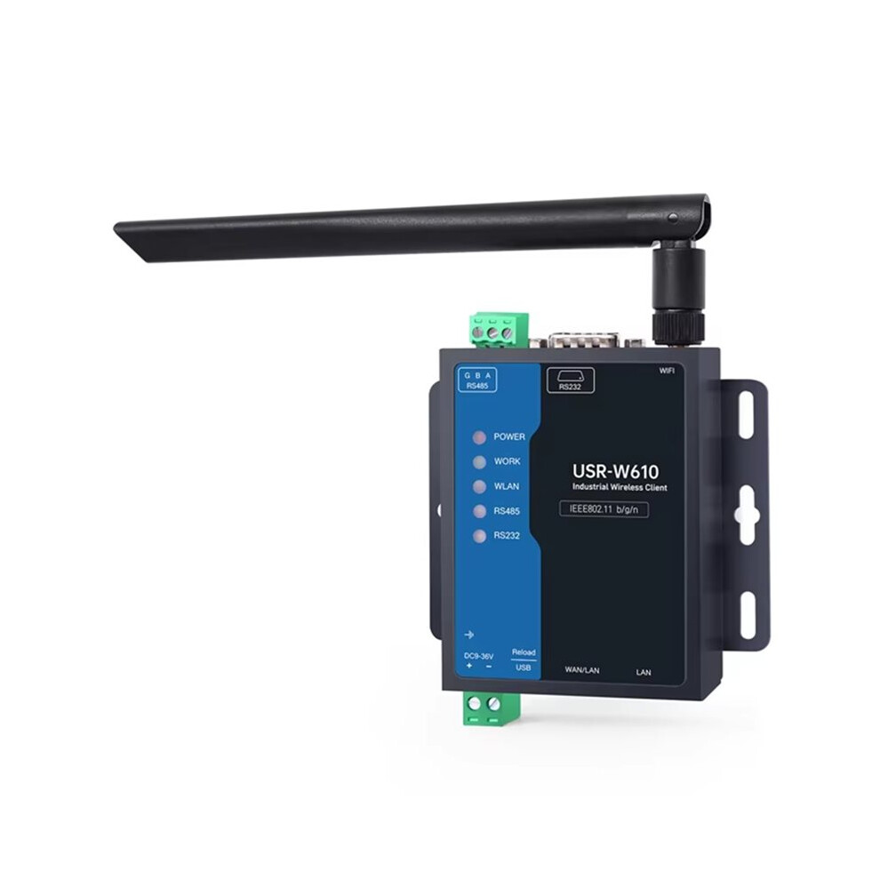 Serial Rs485 Rs232 To Wifi Converter Industrial Wireless Client Modbus Gateway Mqtt Protocol Usr-W610 () Eu 4711331914688
