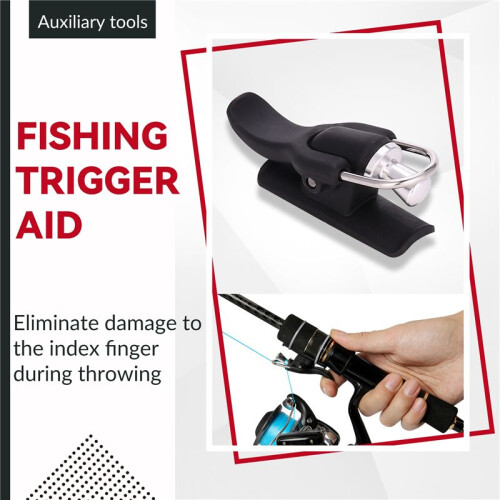 Surf Fishing Trigger Aid Sea Fishing Casting Trigger Cannon Clip Thumb Button Fixed Spool Casting Aid 2